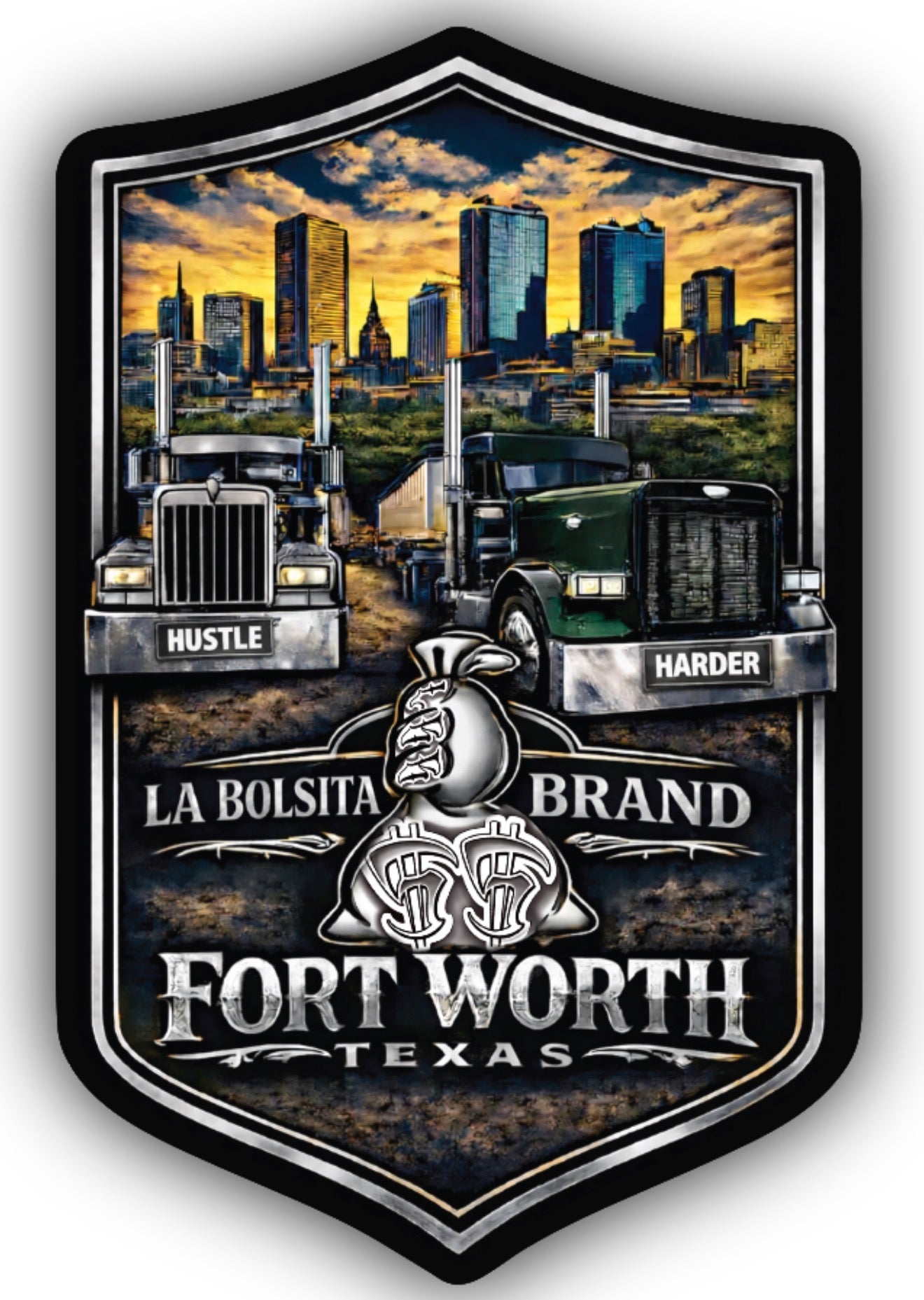 Ft Worth Semis Decal